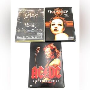AC/DC, Slayer, and Godsmack DVD Collection